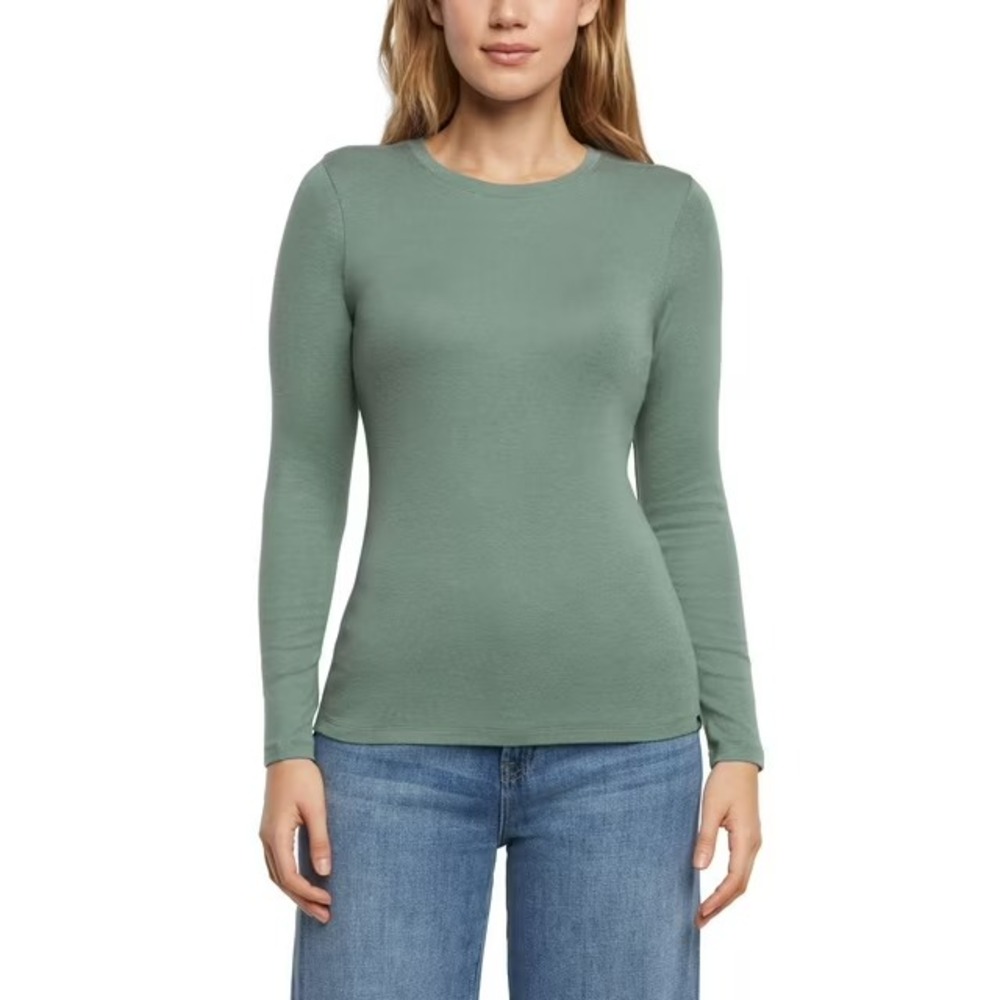NWT Eddie Bauer Women's Long Sleeve T-Shirt Size XS Green